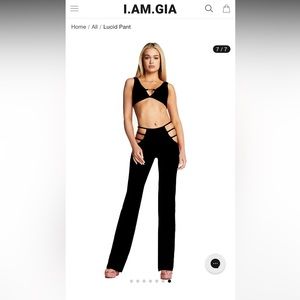 I am Gia Lucid Black pants XS